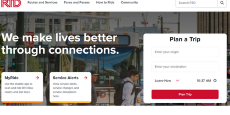RTD now offers complete trip planning from its home page | RTD-Denver